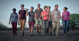 Das Forschungsteam unterwegs in Namibia | Foto: Olwen Evans