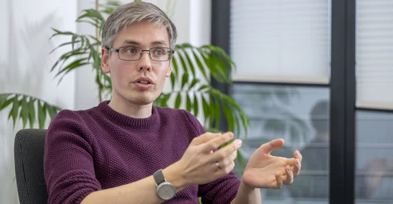 Patrick Arnold im Gespräch.