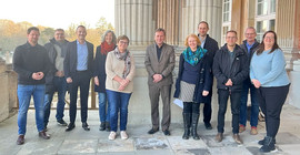 Spokespersons of the University Research Focuses and Emerging Fields receive their certificates at the beginning of the new funding period.