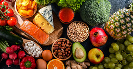 Bild von verschiedenen Nahrungsmitteln