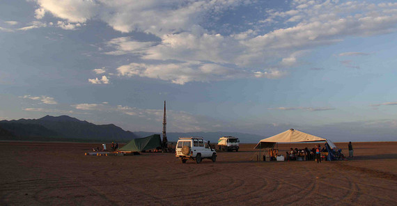 Wissenschaftliche Tiefbohrung in Chew Bahir, Südäthiopien.