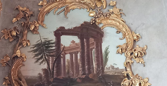 Wandverzierung im Schloss Sanssouci