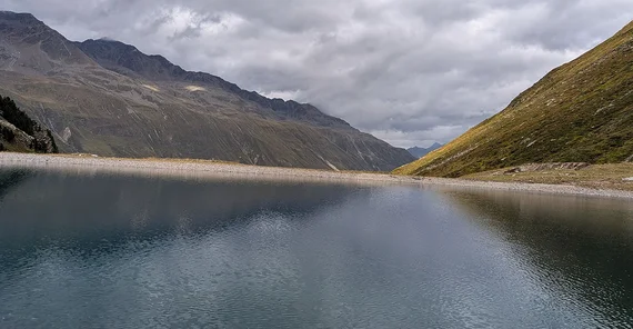 Reservoir in Ötztal Alps