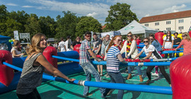 Beim Campusfestival. Foto: Thomas Hölzel