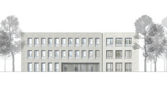 Architektenentwurf des Forschungsneubaus für das Institut für Ernährungswissenschaft am Standort Rehbrücke