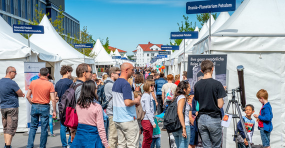 Das Forschercamp in Golm. Foto: Karla Fritze.