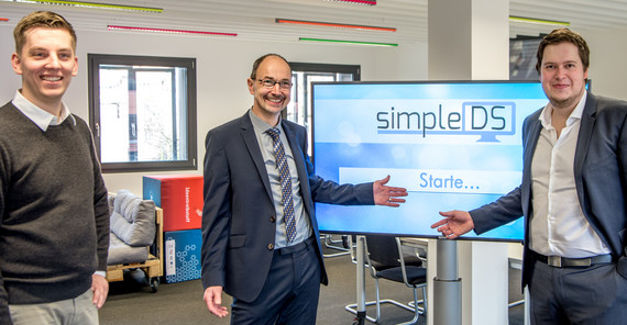 Das Team des Start-ups "simpleDS"