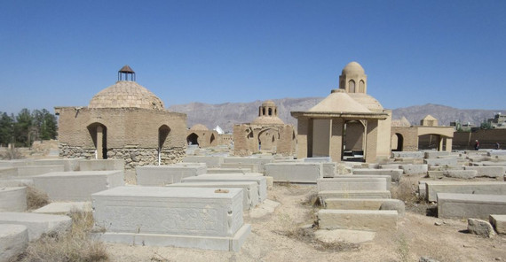 Blick über den Jüdischen Friedhof von Pir Bakran, Foto: N. Riemer