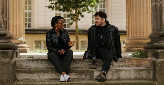 Ehizode Irefo (l.) und Hikmet Güler (r.)