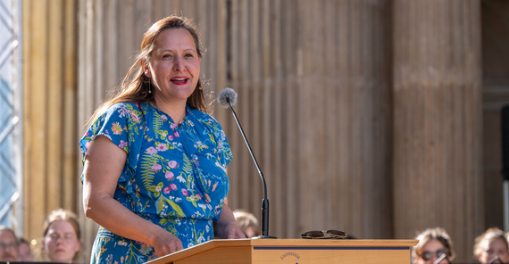 Dr. Manja Schüle, die Ministerin für Wissenschaft, Forschung und Kultur des Landes Brandenburg