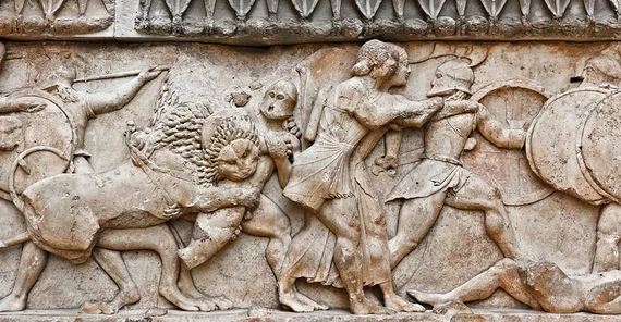 Ancient relief.