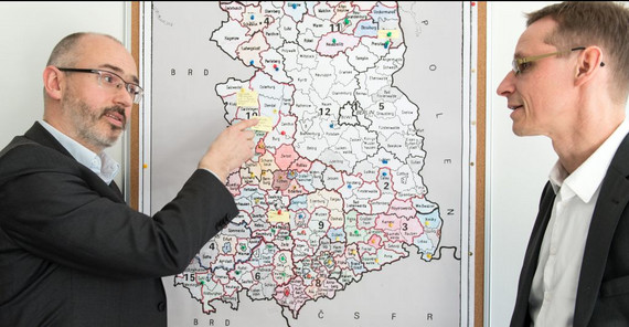 Projektleiter Dr. Marian Krawietz und Prof. Dr. Ulrich Kohler. Foto: Karla Fritze. Projektleiter Dr. Marian Krawietz und Prof. Dr. Ulrich Kohler. Foto: Karla Fritze.