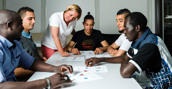 Sprachkurs mit Geflüchteten