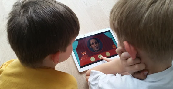 Die App „Zirkus Empathico“ im Einsatz. Foto: Prof. Dr. Ulrike Lucke.